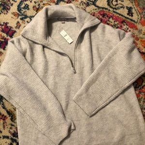 NWT Jcrew Half Zip Sweater